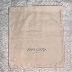 Jimmy Choo Flannel Dust Shoe Bag EUC